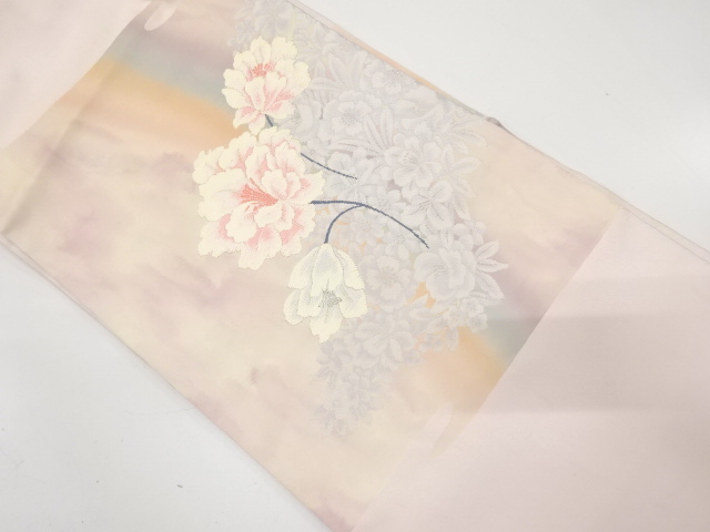 JAPANESE NAGOYA OBI / WOVEN FLOWER
